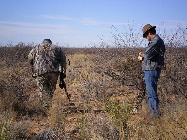 Tracking a javelina in Texas '09