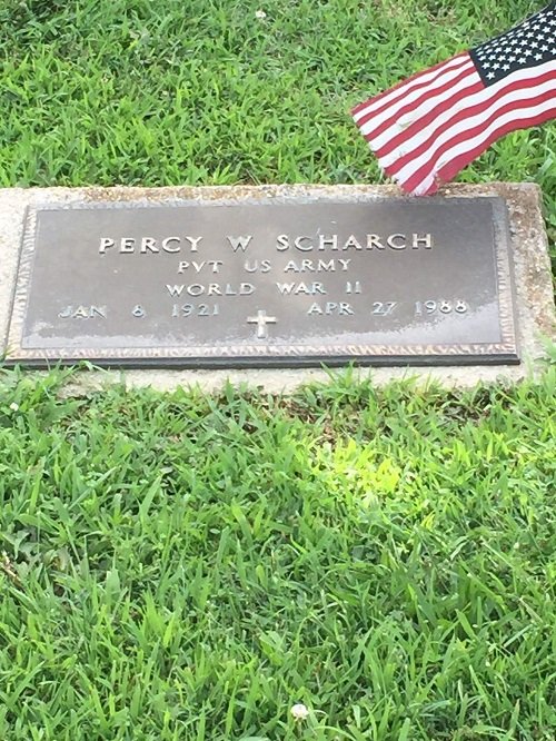 Percy Scharch military marker.jpg  YES.jpg